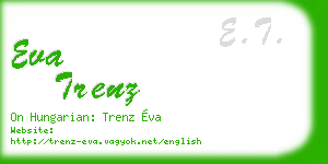 eva trenz business card